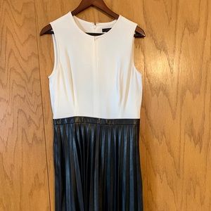 J.Crew leather bottom dress
